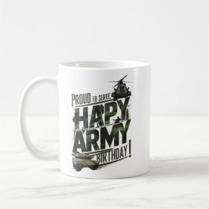 Happy Army Birthday TShirt - Trots om te dienen De Koffiemok