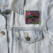 Happy Art: Button "Happy Los Angeles" (In situ)