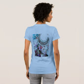 HAPPY art t-shirt met maan en moderne patronen (Achterkant volledig)