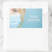 Happy Artors Day Je wordt gewaardeerd Rechthoekige Sticker (Tas)