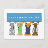 Happy Arts Day Cartoon Pets Briefkaart (Voorkant)