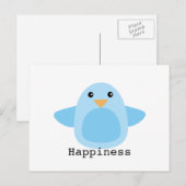Happy as a Bluebird Briefkaart (Voorkant / Achterkant)