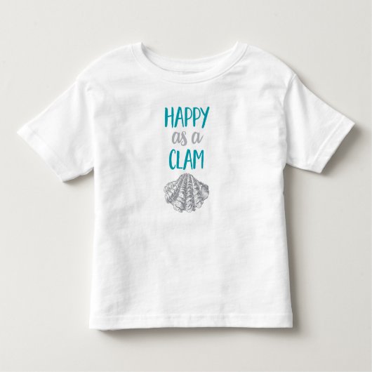 Happy as a Clam Kinder Shirts (Voorkant)