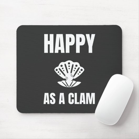 Happy as a Clam Muismat (Met muis)