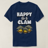 Happy as a Clam T-shirt (Design voorkant)