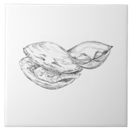 Happy As A Clam Tile Tegeltje