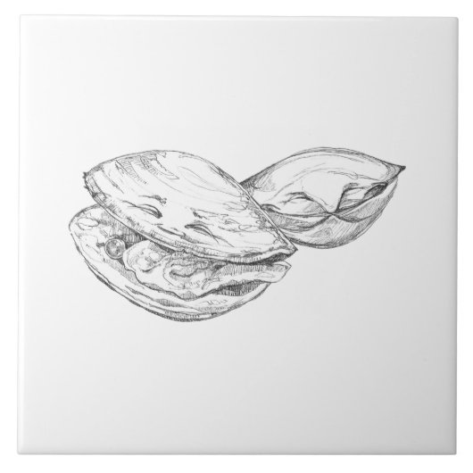 Happy As A Clam Tile Tegeltje (Voorkant)