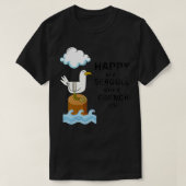Happy as a Seagull met een Franse Fry T-shirt (Design voorkant)