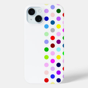 Happy As Can Be 2 - Kleurrijke Happy Polka Dots - iPhone 15 Case