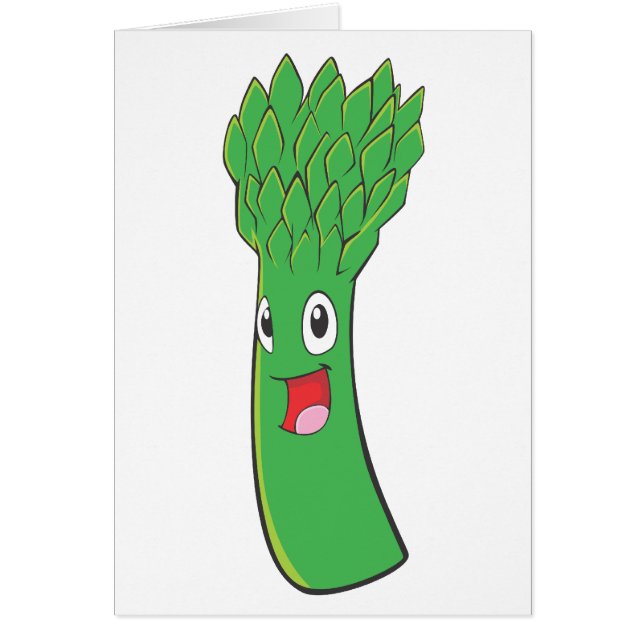 Happy Asparagus Vegetable (Voorkant)
