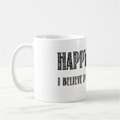 Happy Atheist ik geloof in het leven voor de dood Koffiemok (Links)