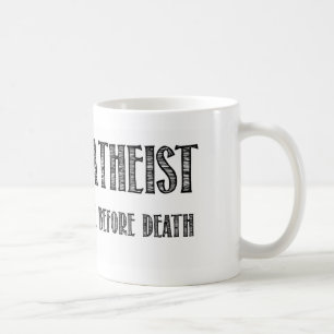Happy Atheist ik geloof in het leven voor de dood Koffiemok