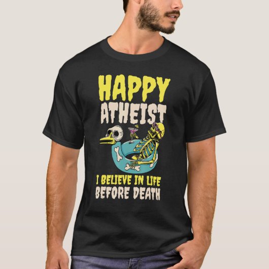 Happy Atheist T-shirt (Voorkant)