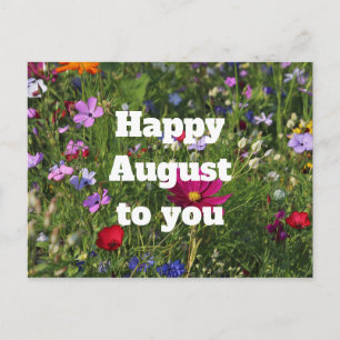 Happy August Briefkaart