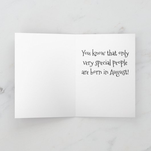 HAPPY ***AUGUSTMOORD*** OP U! KAART (Binnen)