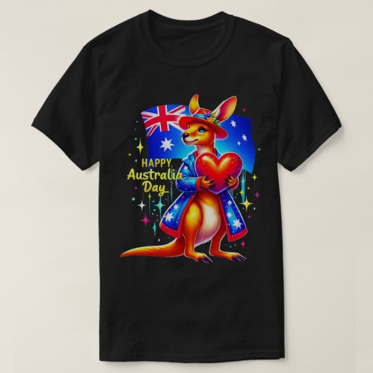 Happy Australia Dag 1 T-shirt (Design voorkant)