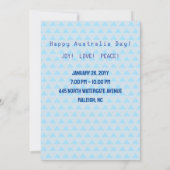 Happy Australia Day 26 January Firework Festival Kaart (Achterkant)