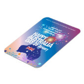 Happy Australia Day 26 January Firework Festival Magneet (Linkerzijde)