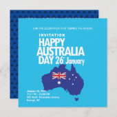 Happy Australia Day 26 January Modern Feestdagenkaart (Voorkant / Achterkant)