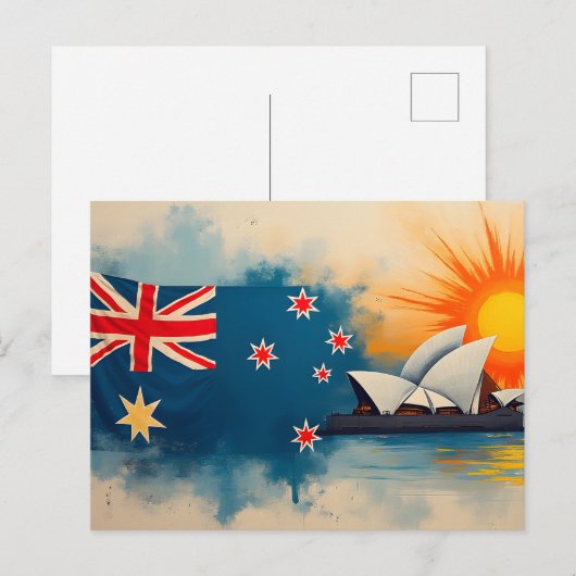 Happy Australia Day Briefkaart (Voorkant / Achterkant)