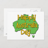 Happy Australia Day Briefkaart (Voorkant / Achterkant)