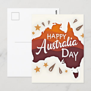 Happy Australia Day Briefkaart