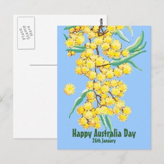 Happy Australia Day Briefkaart (Voorkant / Achterkant)