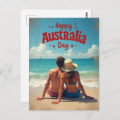 Happy Australia Day Briefkaart (Voorkant / Achterkant)