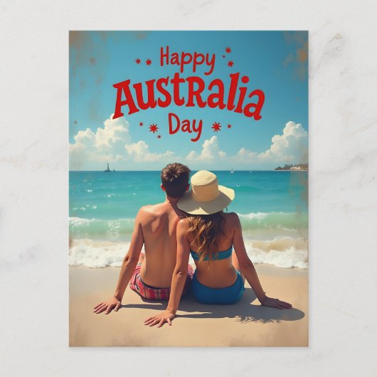 Happy Australia Day Briefkaart (Voorkant)