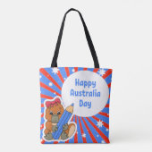 Happy Australia Day Canvas tas (Achterkant)