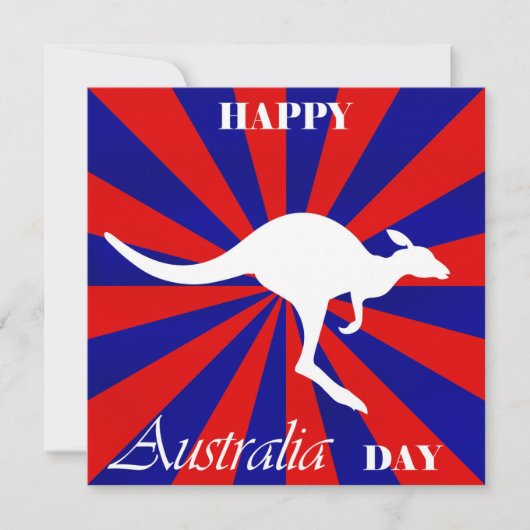 Happy Australia Day Feestdagenkaart (Voorkant)