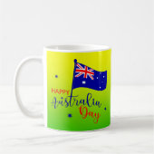 Happy Australia Day Flag Green Gold Koffiemok (Links)