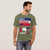 Happy Australia Day January 26th T-Shirt (Voorkant volledig)