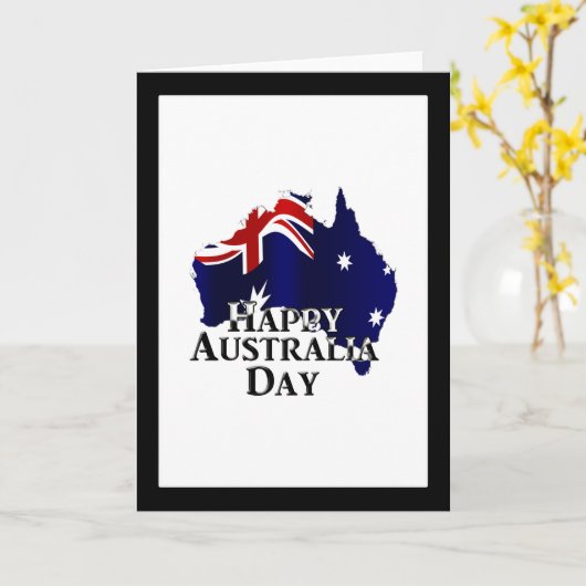 Happy Australia Day Kaart (Gele Bloem)