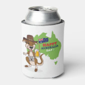 Happy Australia Day Kangoeroe Koala Blikjeskoeler (Blikje Voorkant)