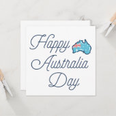 Happy Australia Day / Nieuwigheid Australia Day Kaart (Voorkant / Achterkant in situ)
