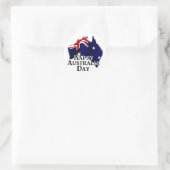 Happy Australia Day Ronde Sticker (Tas)