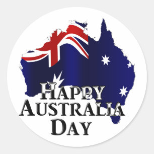 Happy Australia Day Ronde Sticker