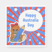 Happy Australia Day Servet (Voorkant)