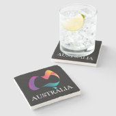 Happy Australia Day Stenen Onderzetter (Zijkant)