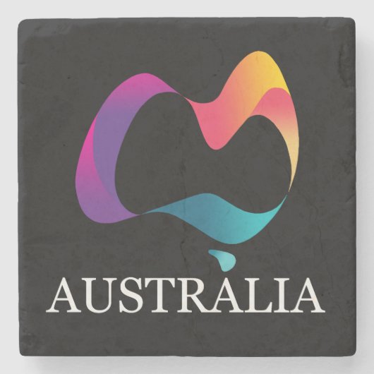 Happy Australia Day Stenen Onderzetter (Voorkant)