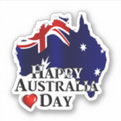 Happy Australia Day Sticker (Voorkant)