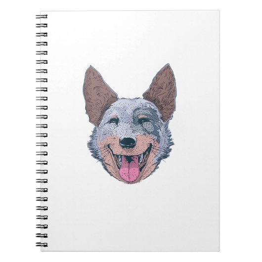 Happy Australian Cattle Dog Notitieboek (Voorkant)