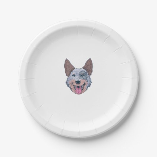 Happy Australian Cattle Dog Papieren Bordje (Voorkant)