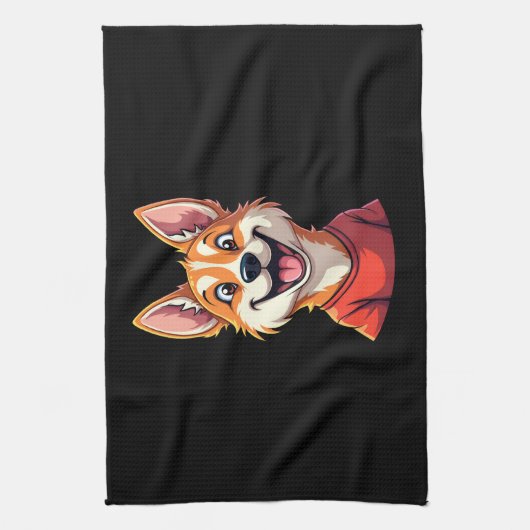 Happy Australian Cattle Dog Tank Top Theedoek (Verticaal)