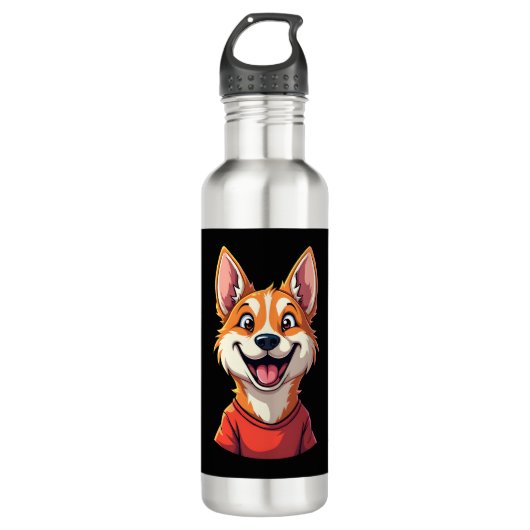 Happy Australian Cattle Dog Tank Top Waterfles (Voorkant)