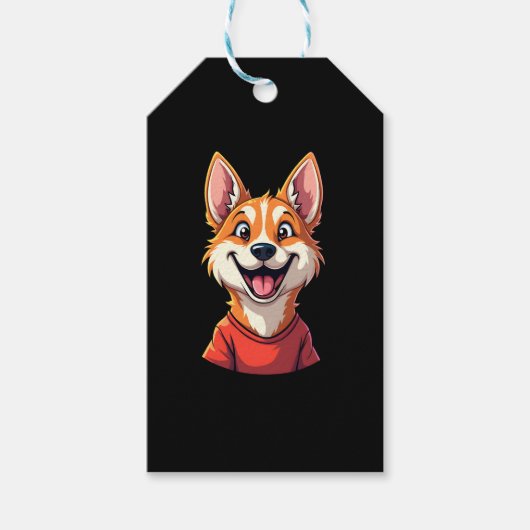 Happy Australian Cattle Dog Tanktop Cadeaulabel (Voorkant)