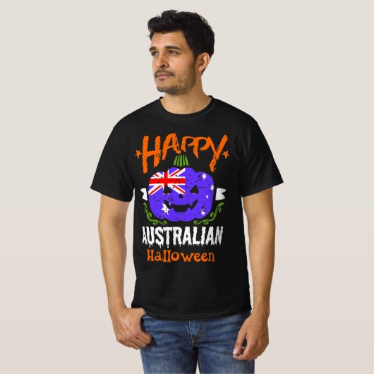 Happy Australian Halloween T-shirt (Voorkant volledig)