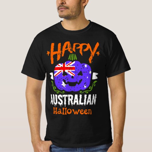 Happy Australian Halloween T-shirt (Voorkant)