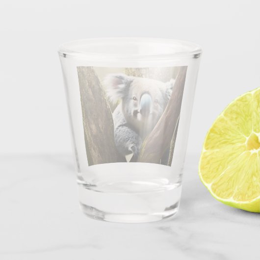 Happy Australian Koala Beer in Tree, heet glas (Achterkant)